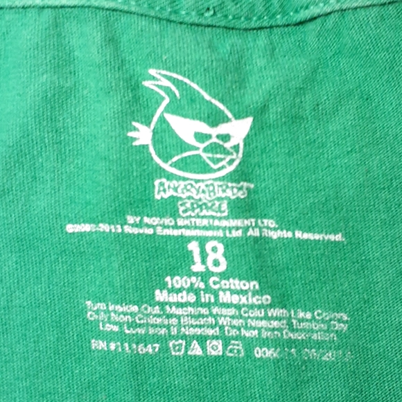 Angry Birds in space boys green short-sleeve T - Picture 8 of 8